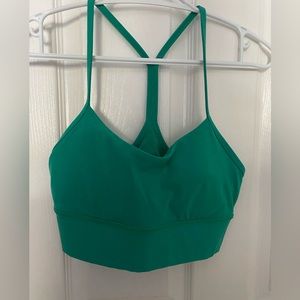 lululemon align flow longline bra, size 8